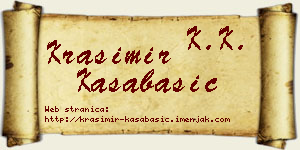 Krasimir Kasabašić vizit kartica